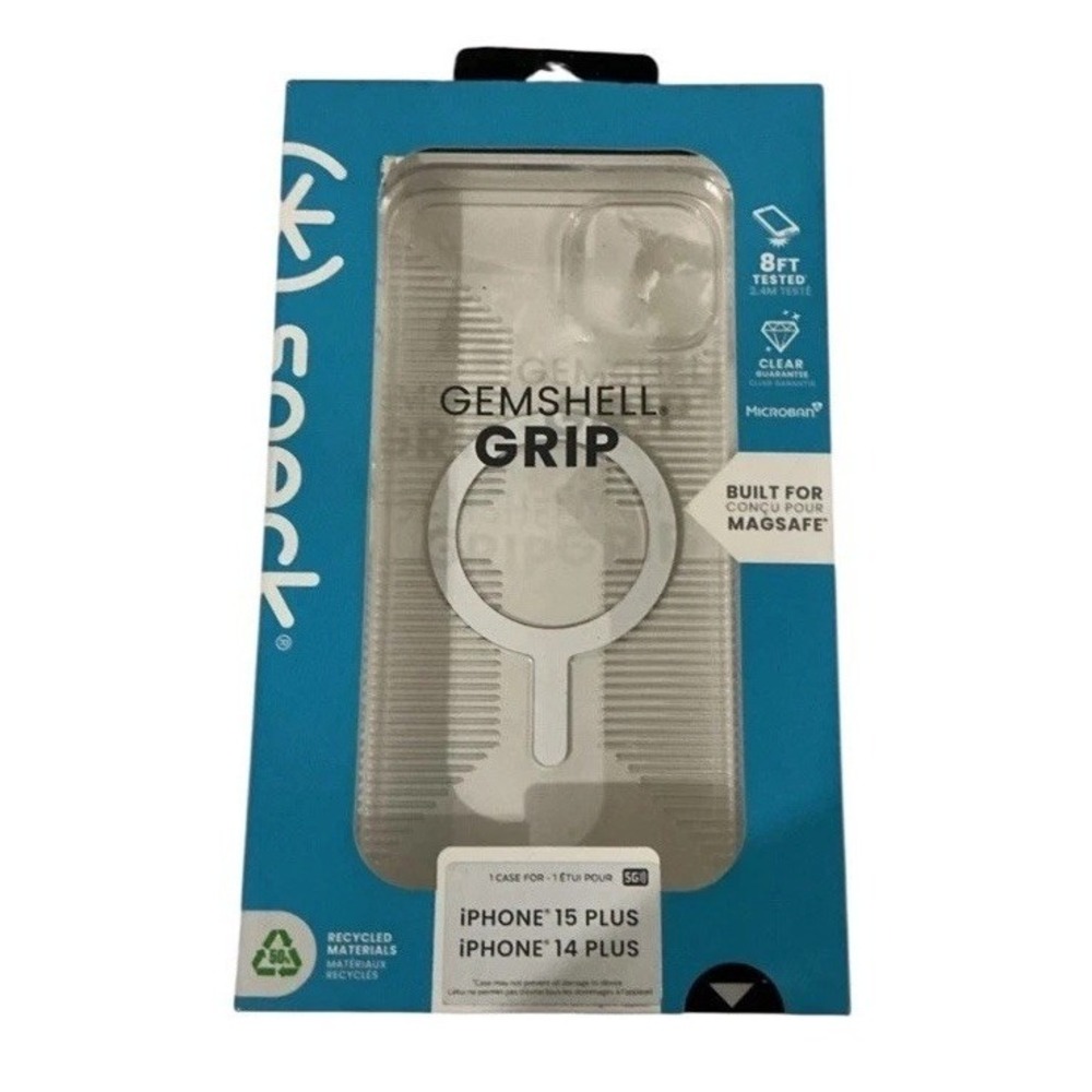 Speck Gemshell Grip Shock Resistant Slim Case iPhone 15/14 Plus New